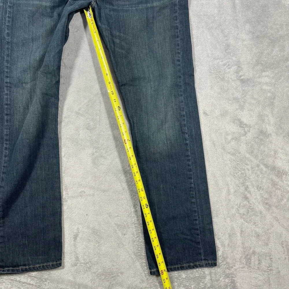 Levi's 501 Jeans Mens 34(33)x34(32) Dark Wash Straight Leg Button‎ Fly Denim